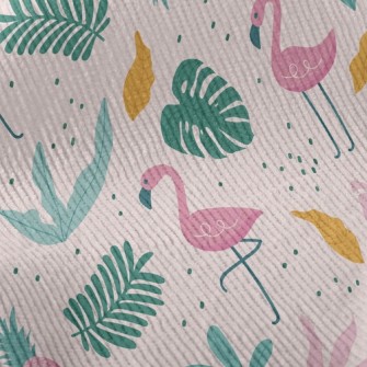 Tropical Island Flamingo Standard Corduroy