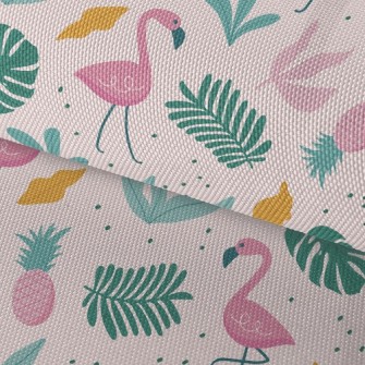 Tropical Island Flamingo Waterproof Oxford