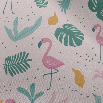 Tropical Island Flamingo Chiffon