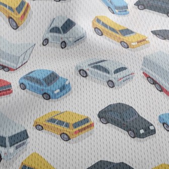 Arrange Cars Neatly Athletic Mesh Flat Back