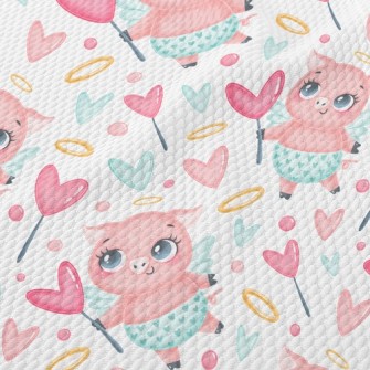 Full Of Love Angel Pig Birdseye Piqué