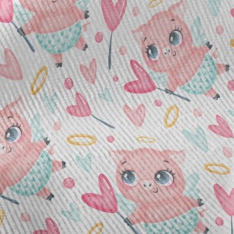 Full Of Love Angel Pig Standard Corduroy