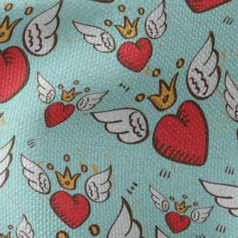 Crown Love Wings Waterproof Canvas
