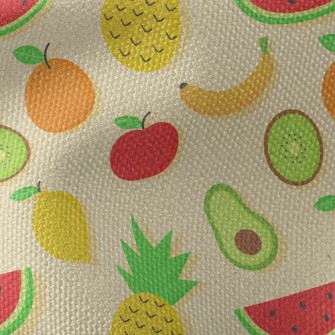 Pineapple Banana Orange Lemon Waterproof Canvas