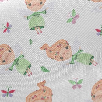 Little Girl With Flower Hair A Twill
