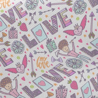 Cartoon Love And Peace Twill
