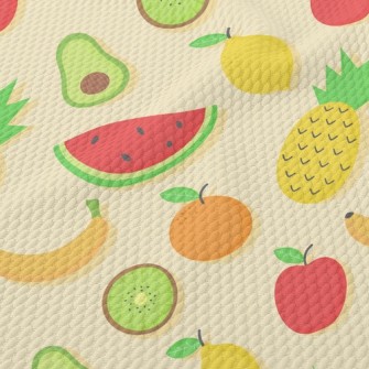 Pineapple Banana Orange Lemon Birdseye Piqué