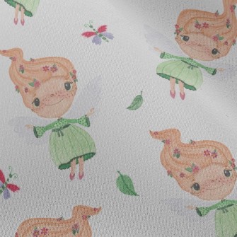 Little Girl With Flower Hair A Chiffon