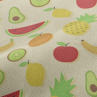 Pineapple Banana Orange Lemon Performance Linen