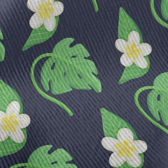 Plumeria Tropical Leaves Standard Corduroy