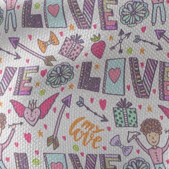 Cartoon Love And Peace Waterproof Canvas