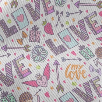 Cartoon Love And Peace Standard Corduroy