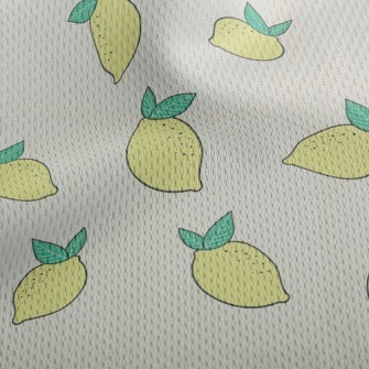Sour Lemon Athletic Mesh Flat Back