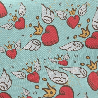 Crown Love Wings Twill