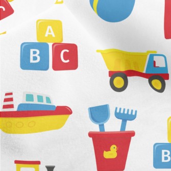 Baby Boy Truck Beach Toy Micro Fleece