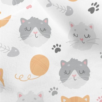 Cute Little Kitten With Eyes C Micro Fleece