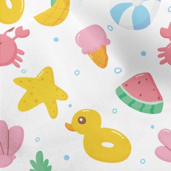 Cute Crab Shell Micro Fleece