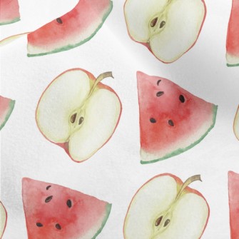 Sliced Apple Watermelon Micro Fleece
