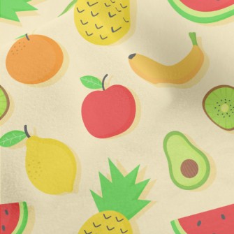 Pineapple Banana Orange Lemon Micro Fleece