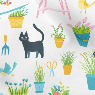 Black Cat Hanging Out In The G Micro Fleece