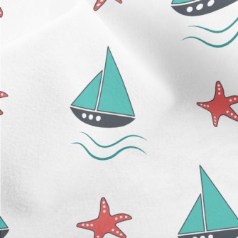 Leisurely Sailing Sailboat Micro Fleece