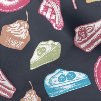 Crayon Doodle Delicious Desser Micro Fleece