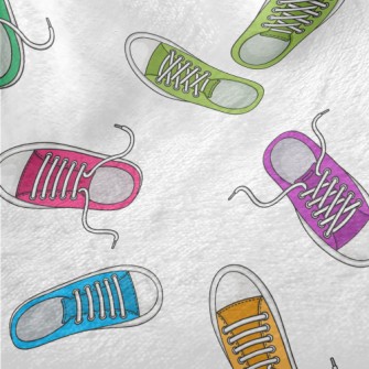 Colorful Sneakers Minky