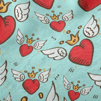 Crown Love Wings Minky