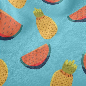 Cool Watermelon And Pineapple Minky