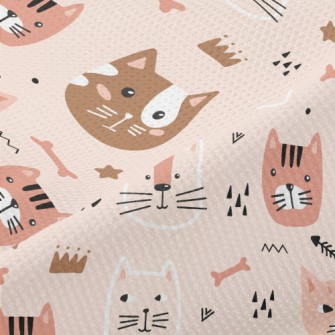 Arrow Kitten Fish Bone Piqué