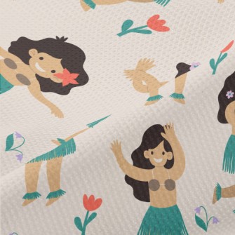 Hawaiian Hula Girl Piqué