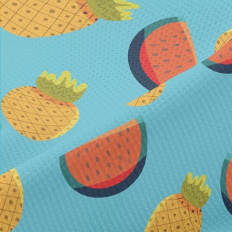 Cool Watermelon And Pineapple Piqué