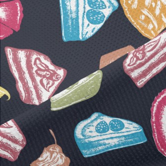 Crayon Doodle Delicious Desser Piqué