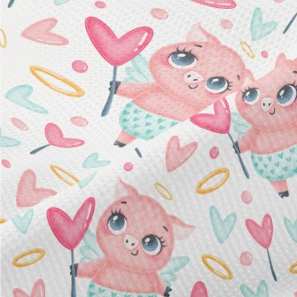 Full Of Love Angel Pig Piqué