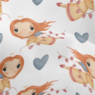 Melancholic Little Girl Angel Lightweight Performance Linen