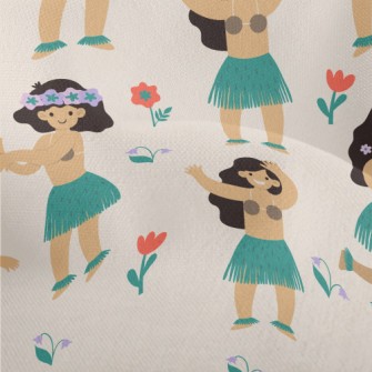 Hawaiian Hula Girl Lightweight Performance Linen