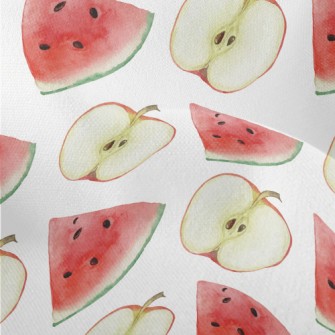 Sliced Apple Watermelon Lightweight Performance Linen