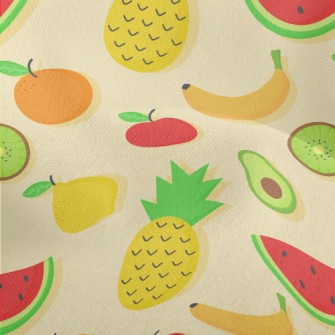 Pineapple Banana Orange Lemon Lightweight Performance Linen