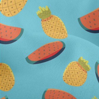 Cool Watermelon And Pineapple Lightweight Performance Linen