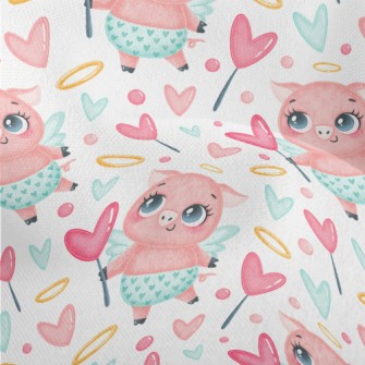 Full Of Love Angel Pig Lightweight Performance Linen