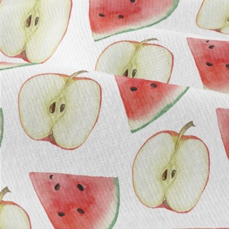 Sliced Apple Watermelon Modern Jersey