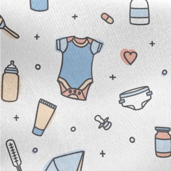 Baby Chair Crib Jersey Backed Fleece