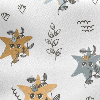 Deep Sea Starfish Crown Jersey Backed Fleece