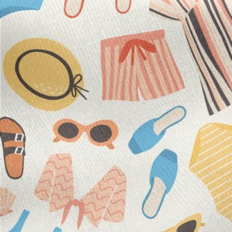 Beach Vacation Dress Jersey Backed Fleece