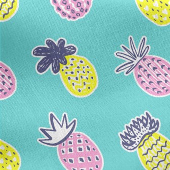 Deformed Line Pineapple Jersey Backed Fleece