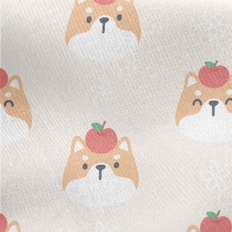 Apple Shiba Inu Jersey Backed Fleece