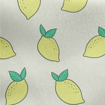 Sour Lemon Jersey Backed Fleece