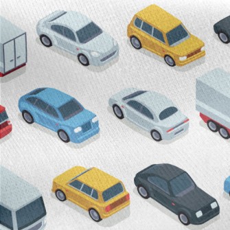 Arrange Cars Neatly Jersey Backed Fleece