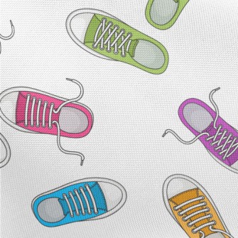 Colorful Sneakers Pongee