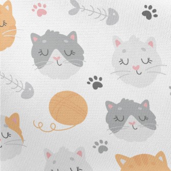 Cute Little Kitten With Eyes C Pongee